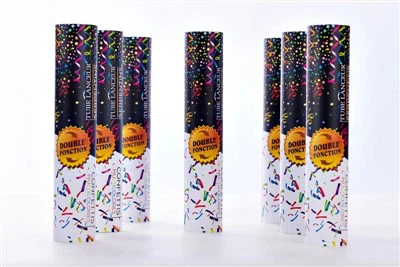 Confete de confete do lançador de confetes de papel com decorações para festas