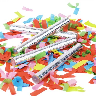 Varinhas de canhão de confetes de festas
